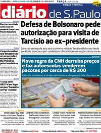 Capa do jornal Diário de São Paulo 20/01/2026