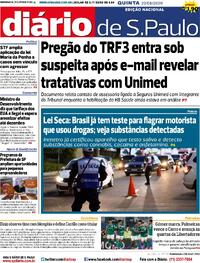 Capa Diário de São Paulo 20/08/2026