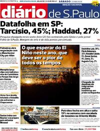 Capa Diário de São Paulo 22/08/2026