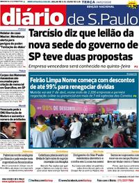 Capa do jornal Diário de São Paulo 24/02/2026