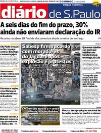 Capa Diário de São Paulo 24/05/2026