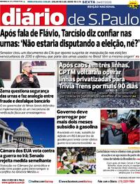 Capa Diário de São Paulo 24/07/2026