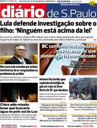 Capa Jornal Diário de São Paulo