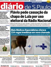 Capa Jornal Diário de São Paulo