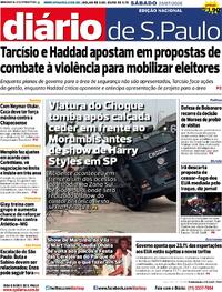 Capa Diário de São Paulo 25/07/2026