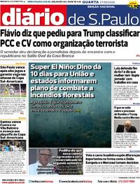 Capa Diário de São Paulo 27/05/2026