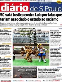 Capa Diário de São Paulo 28/06/2026