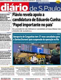 Capa Diário de São Paulo 28/08/2026