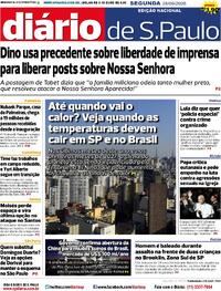 Capa Jornal Diário de São Paulo