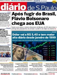 Capa Jornal Diário de São Paulo