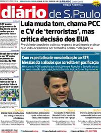 Capa Diário de São Paulo 30/05/2026