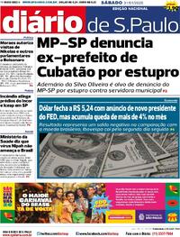Capa do jornal Diário de São Paulo 31/01/2026