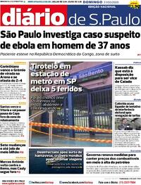 Capa Diário de São Paulo 31/05/2026