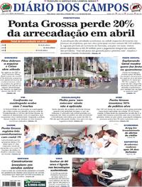 Capa do jornal Diário dos Campos 01/05/2020