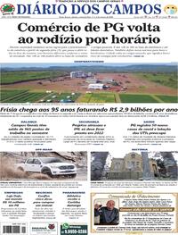 Capa do jornal Diário dos Campos 01/08/2020