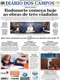 Capa do jornal Diário dos Campos 01/09/2020