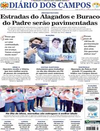 Capa do jornal Diário dos Campos 02/10/2020
