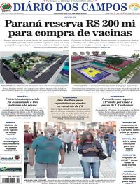 Capa do jornal Diário dos Campos 04/08/2020