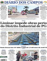 Capa do jornal Diário dos Campos 05/08/2020