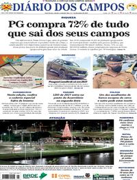 Capa do jornal Diário dos Campos 05/12/2020