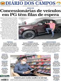 Capa do jornal Diário dos Campos 06/11/2020