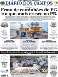 Capa do jornal Diário dos Campos 07/08/2020