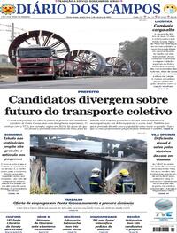 Capa do jornal Diário dos Campos 07/10/2020