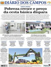 Capa do jornal Diário dos Campos 07/11/2020