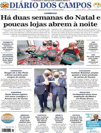 Capa do jornal Diário dos Campos 11/12/2020