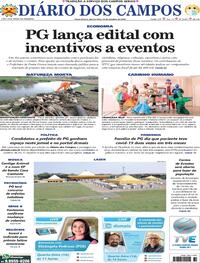 Capa do jornal Diário dos Campos 14/10/2020
