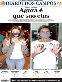 Capa do jornal Diário dos Campos 16/11/2020