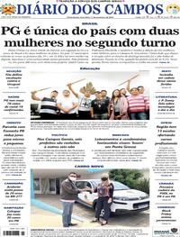 Capa do jornal Diário dos Campos 17/11/2020