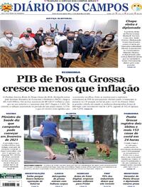 Capa do jornal Diário dos Campos 17/12/2020