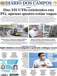Capa do jornal Diário dos Campos 18/12/2020