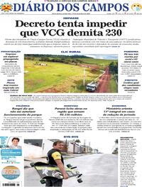 Capa do jornal Diário dos Campos 19/11/2020