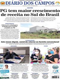 Capa do jornal Diário dos Campos 20/10/2020