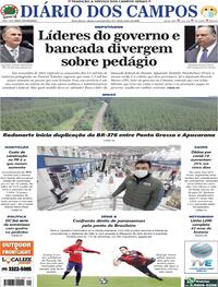 Capa do jornal Diário dos Campos 22/08/2020