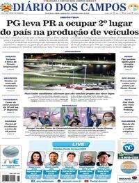 Capa do jornal Diário dos Campos 24/10/2020