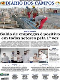 Capa do jornal Diário dos Campos 24/12/2020