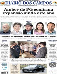 Capa do jornal Diário dos Campos 26/09/2020