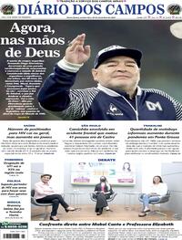 Capa do jornal Diário dos Campos 26/11/2020