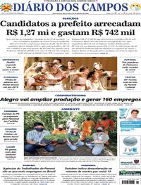 Capa do jornal Diário dos Campos 28/10/2020