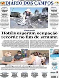 Capa do jornal Diário dos Campos 29/10/2020