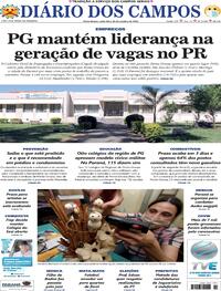 Capa do jornal Diário dos Campos 30/10/2020