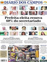 Capa do jornal Diário dos Campos 31/12/2020