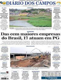 Capa do jornal Diário dos Campos 01/10/2021