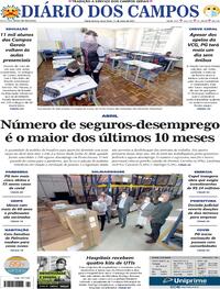 Capa do jornal Diário dos Campos 11/05/2021