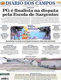 Capa do jornal Diário dos Campos 18/02/2021