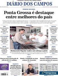 Capa do jornal Diário dos Campos 05/07/2022