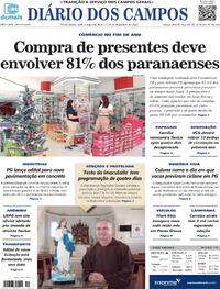 Capa do jornal Diário dos Campos 01/12/2023